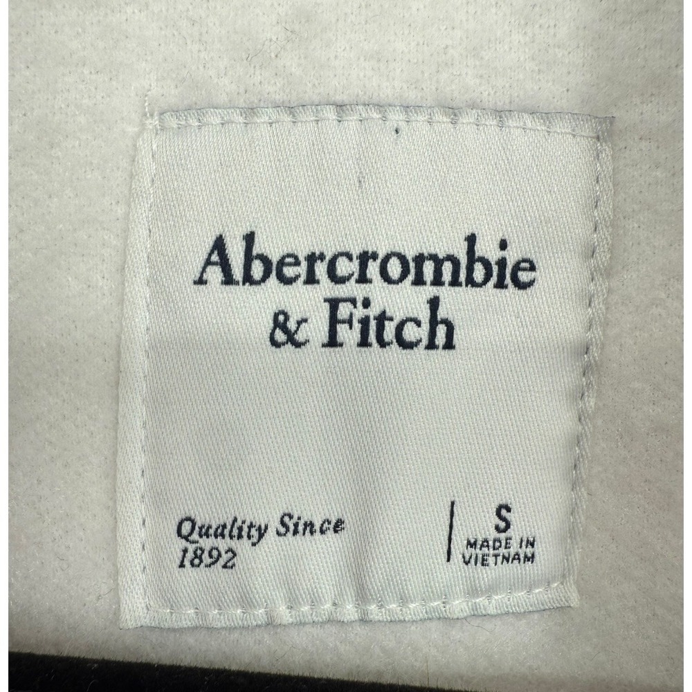 Abercrombie Fitch Women's Sherpa Fleece Shirt Jacket Shacket Cream Size Small - Picture 3 of 13